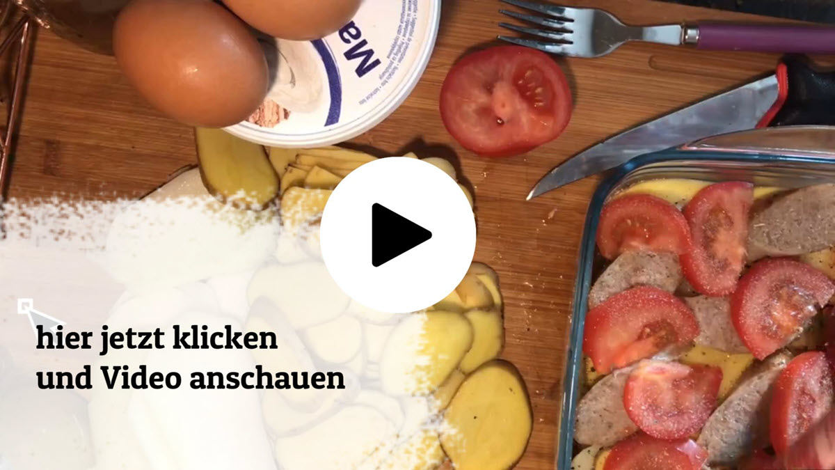 Auflauf ohne vorkochen aus der Heißluftfritteuse -01