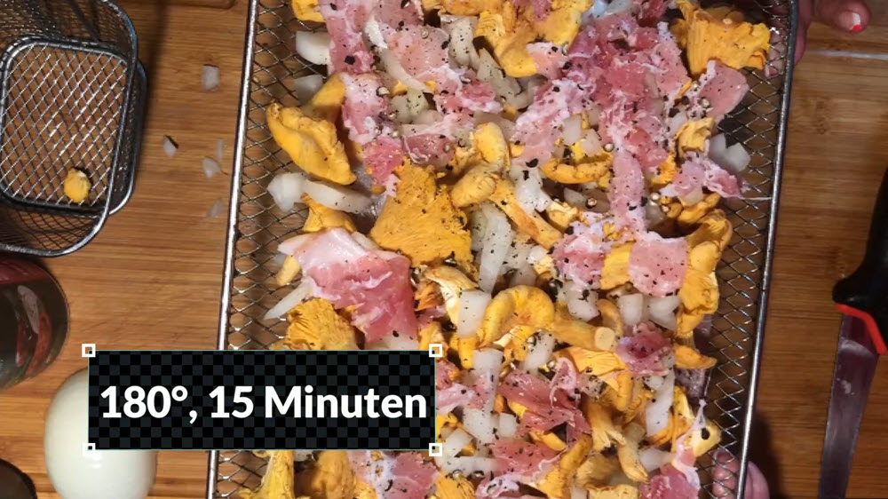 Pfifferlinge aus der Heißluftfritteuse -08
