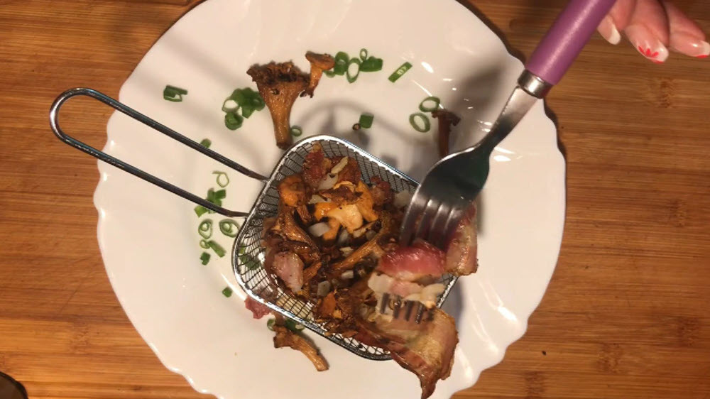 Pfifferlinge aus der Heißluftfritteuse -10