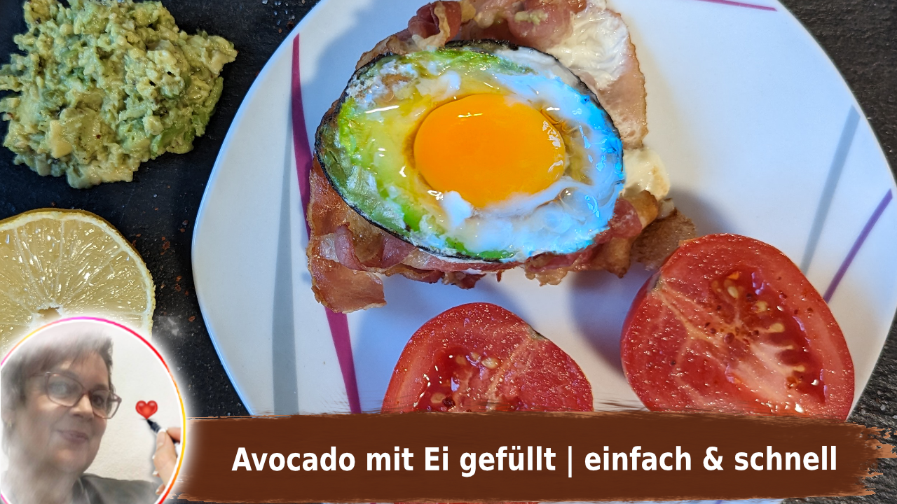 Avocado mit Ei Heißluftfritteuse