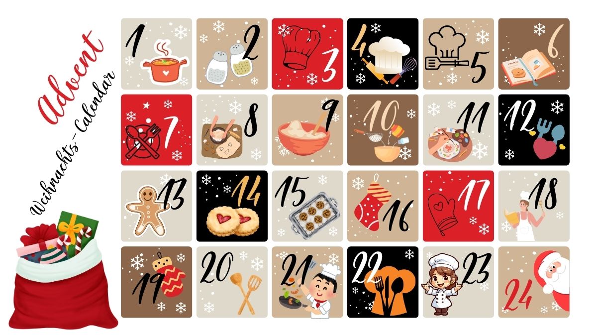 Adventskalender für Heißluftfritteuse